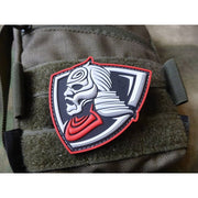 Parche LONE WARRIOR 3D de plastico con velcro, 7 x 6,9 cm