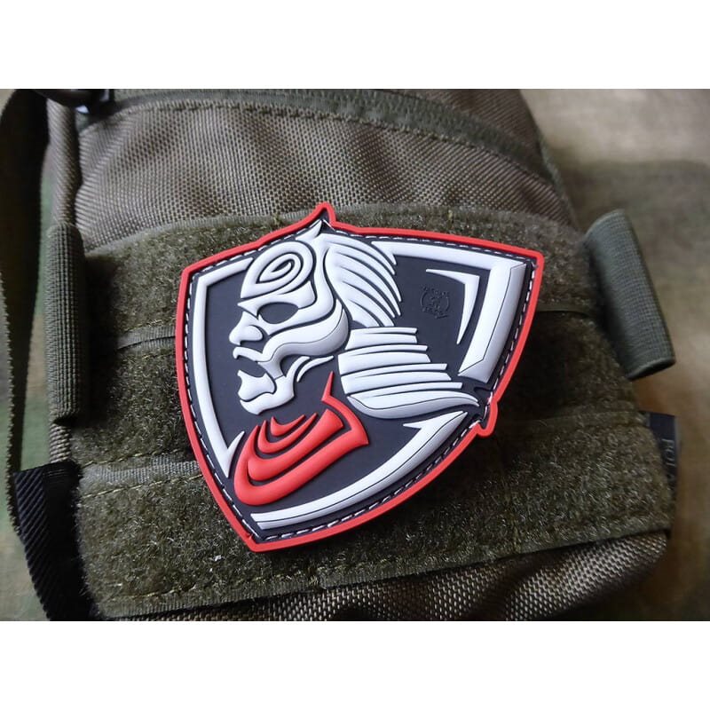 Parche LONE WARRIOR 3D de plastico con velcro, 7 x 6,9 cm