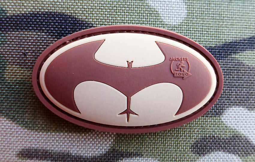 Parche Buttman plástico Desert con velcro, tamaño aprox. 6,4 x 3,6 cm