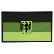 Parche bandera Alemania verde apagado de plástico con velcro 8x5 cm