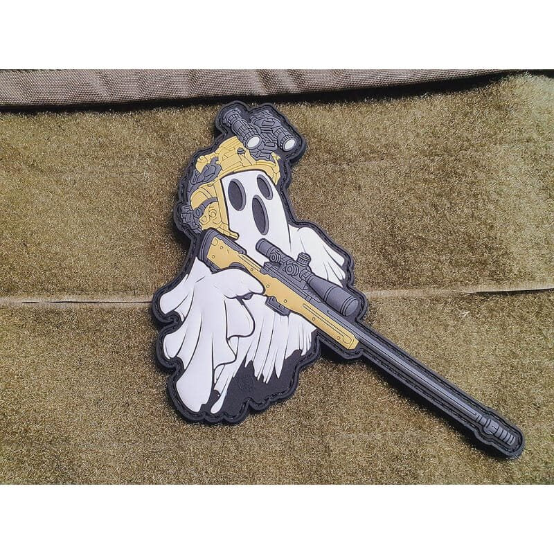 Parche PVC Ghost Sniper con velcro 14,5 x 11,5 cm