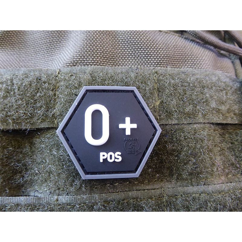 Parche plástico EMS SWAT negro con velcro trasero - JTG-H