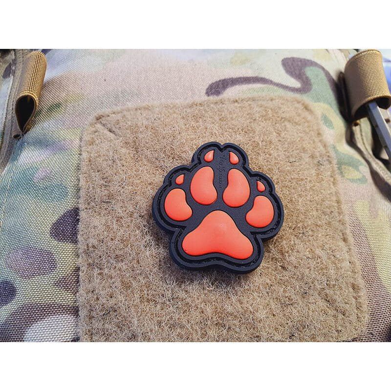 Parche PVC K9 huella de perro 3,6 x 4,2 cm para velcro