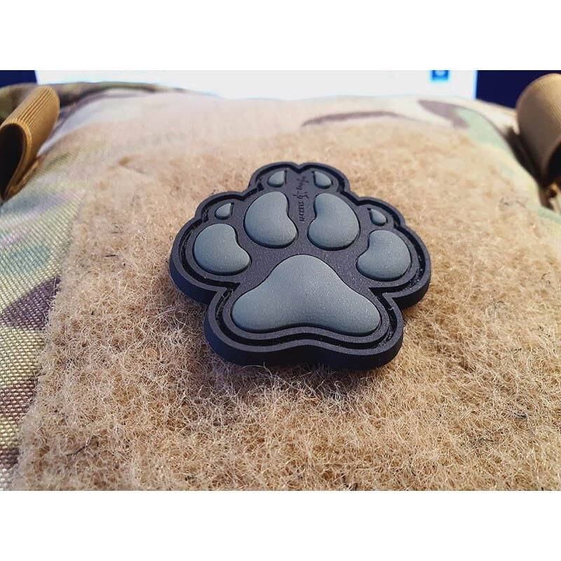 Parche PVC K9 huella de perro 3,6 x 4,2 cm para velcro