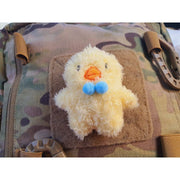 Parche peluche pato amarillo con velcro para paneles dry-zip, accesorio tactico