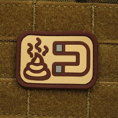 Parche plástico SHIT MAGNET Desert 5 x 3,5 cm con velcro
