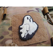 Parche GHOSTY 3D de plástico con velcro, dimensiones aprox. 7 x 5,5 cm