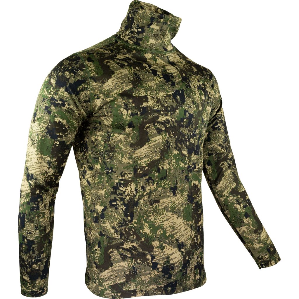 Camiseta ROLLNECK de manga larga en tejido Mesh-Tech