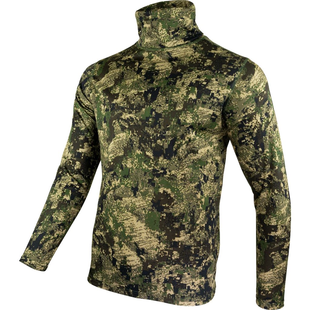 Camiseta ROLLNECK de manga larga en tejido Mesh-Tech