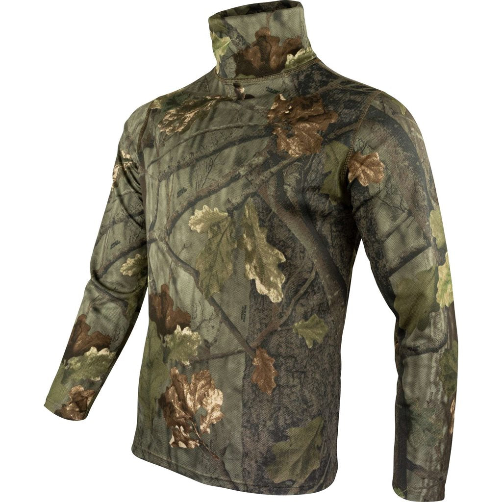 Camiseta rollneck de manga larga Mesh-Tech