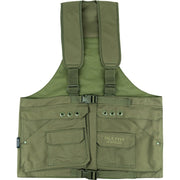 Vesta HANDLERS ZELENÁ - chaleco con múltiples bolsillos y tirantes ajustables en 600D Cordura
