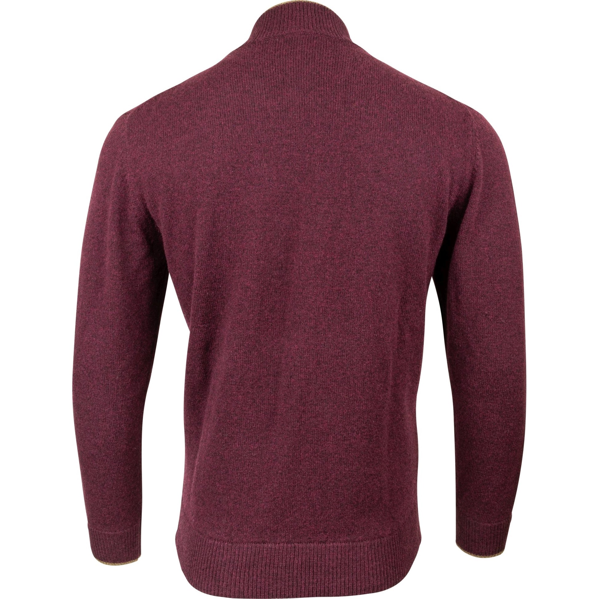 Jersey ASHCOMBE Jack Pyke 100% lana de cordero color plum con cremallera