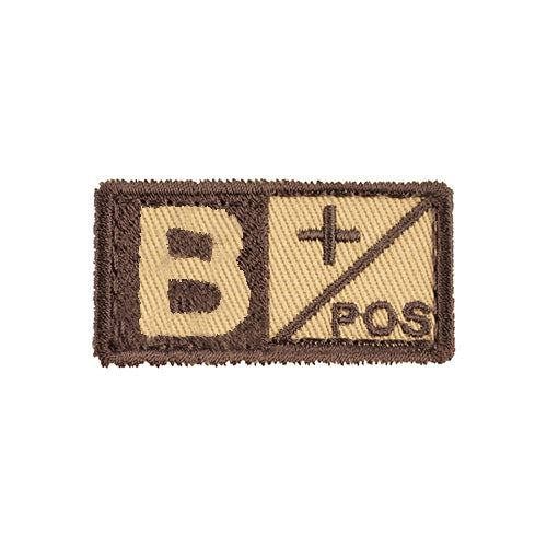 Parche grupo sanguíneo B VELCRO verde 5 x 2,5 cm