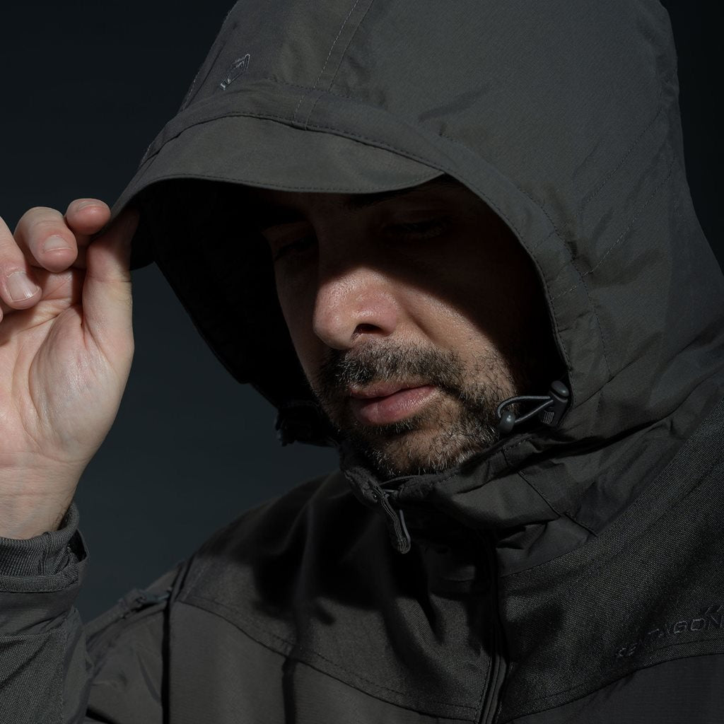 Parka LCP V2.0 Primaloft Negra, chaqueta térmica para hombre
