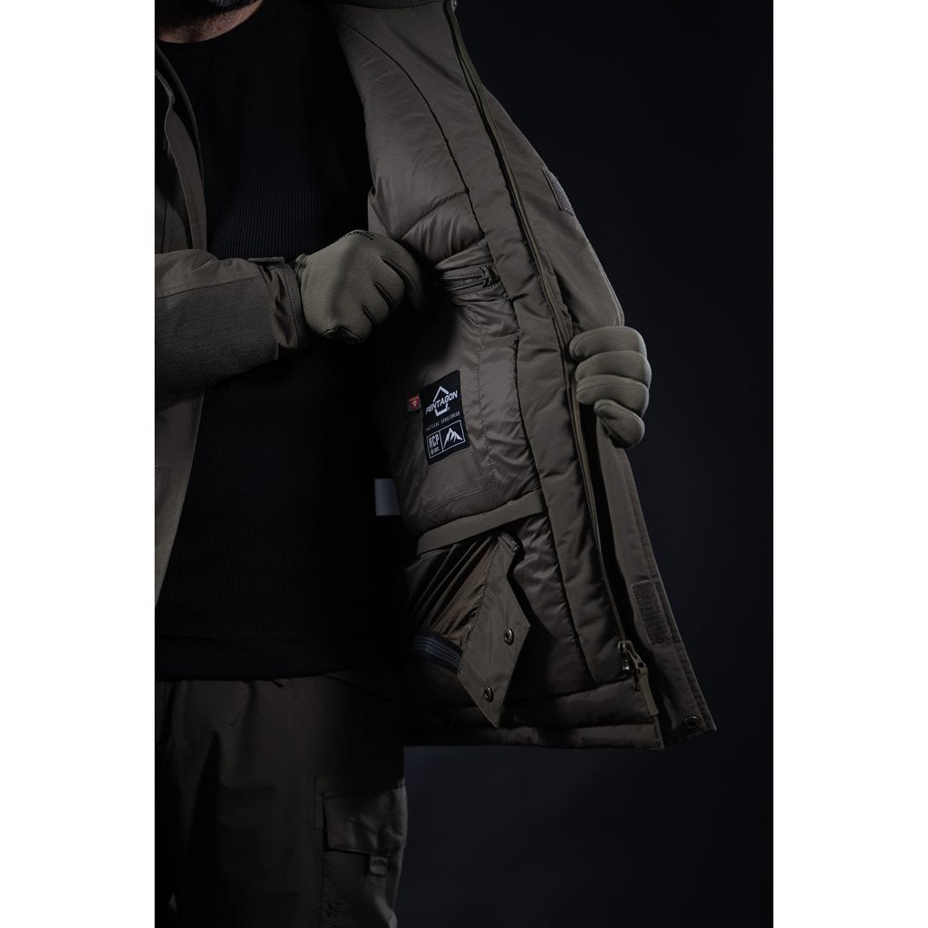 Parka HCP V2.0 parka térmica para hombre, impermeable y resistente a la lluvia y la nieve
