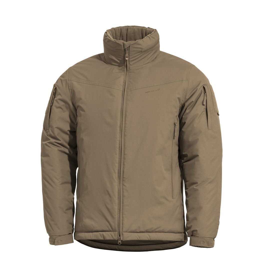 Chaqueta Logan Level 7 Extreme Coyote en color coyote, vista frontal
