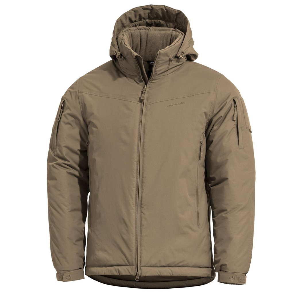 Chaqueta Logan Level 7 Extreme Coyote en color coyote, vista frontal