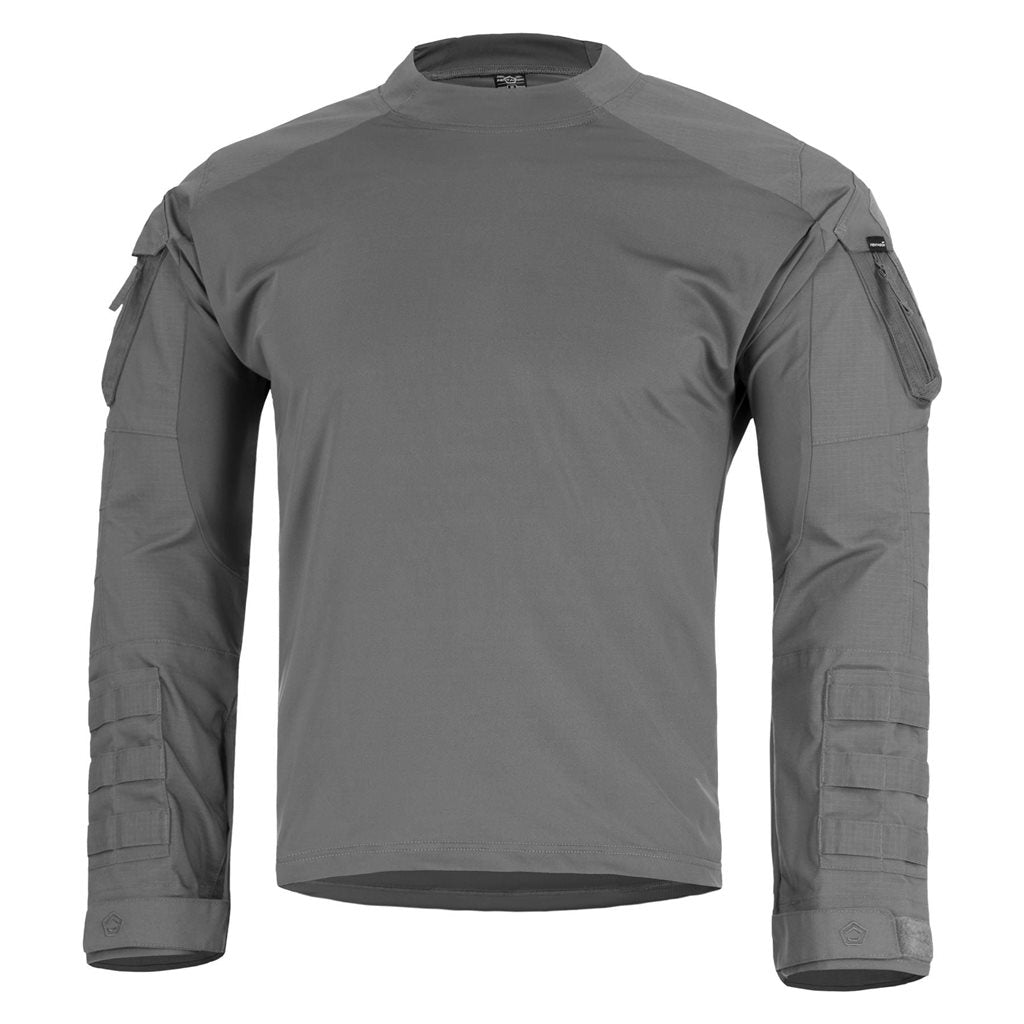 Camisa táctica UBACS WOLF gris (WOLF GREY) vista frontal