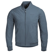 Chaqueta aviador M.A.P1 Charcoal Blue, vista frontal con cierre de cremallera