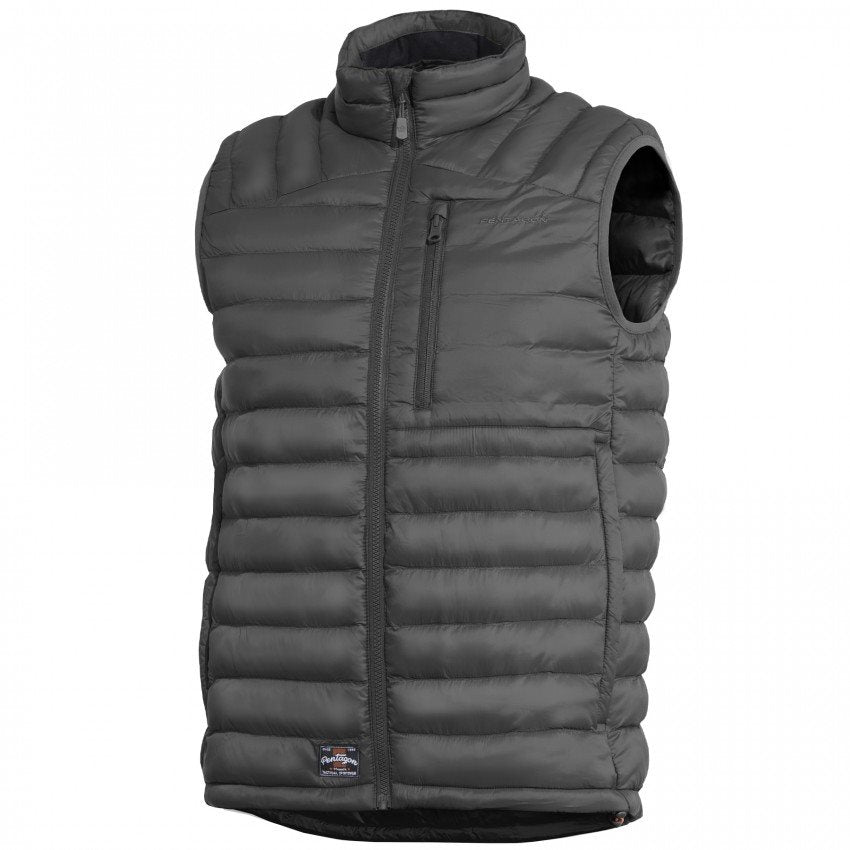 Chaleco HOMER PENTAGON negro, ligero, 5 bolsillos, plegable
