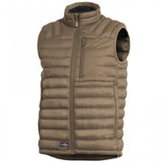 Chaleco HOMER acolchado color coyote, 5 bolsillos, nylon resistente, plegable en bolsillo del pecho