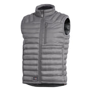Chaleco acolchado gris HOMER plegable con cinco bolsillos, nylon resistente y forro de poliester