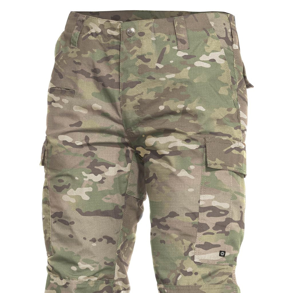 Pantalones tácticos PENTAGON BDU 2.0 camuflaje rip-stop con siete bolsillos