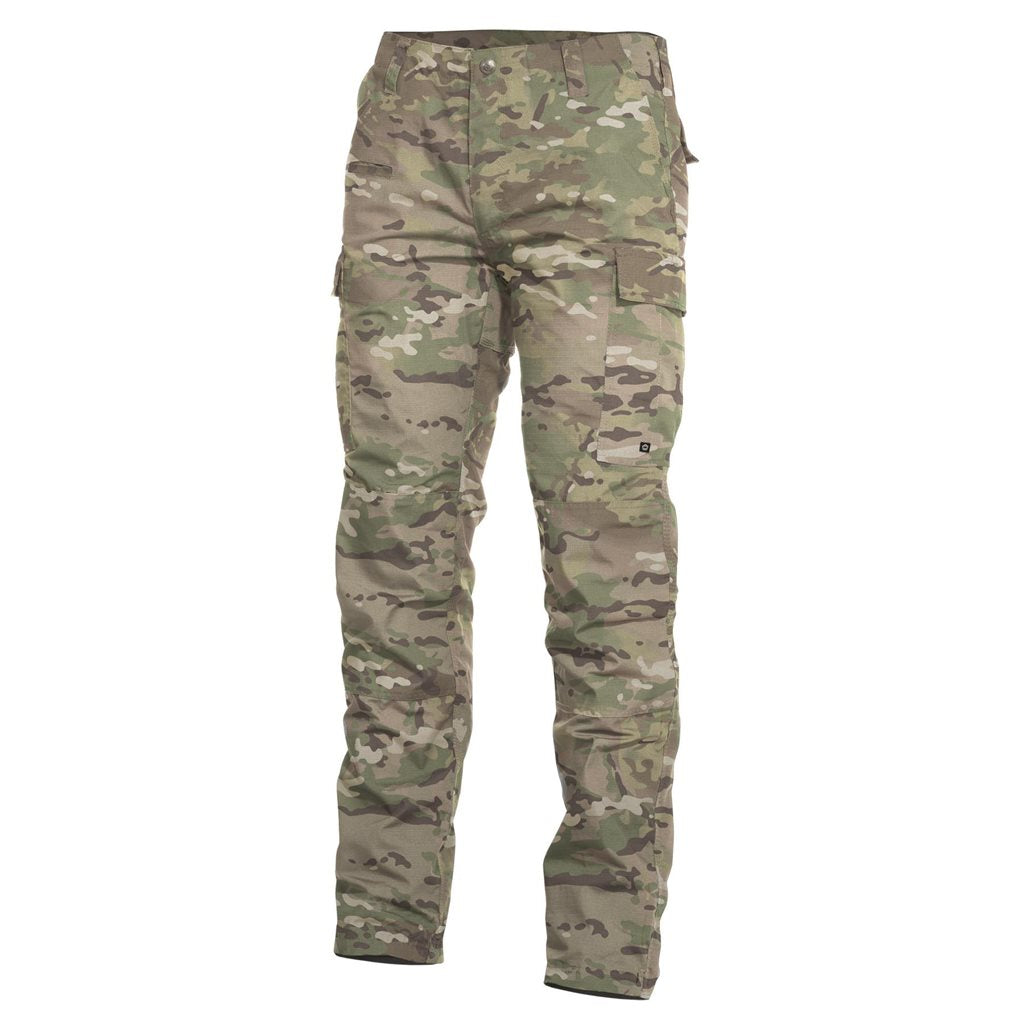 Pantalones tácticos PENTAGON BDU 2.0 camuflaje rip-stop con siete bolsillos