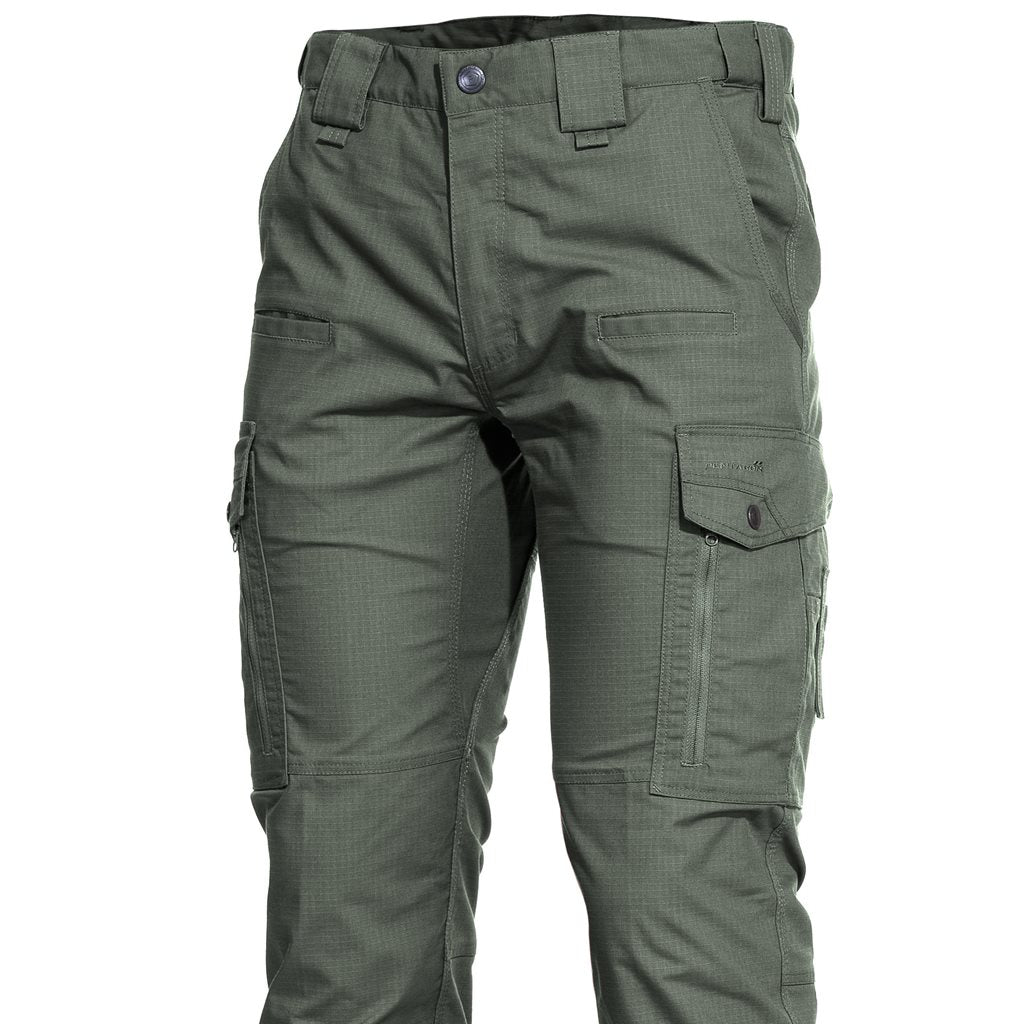 Pantalones RANGER 2.0 negros, tácticos, rip-stop, 12 bolsillos