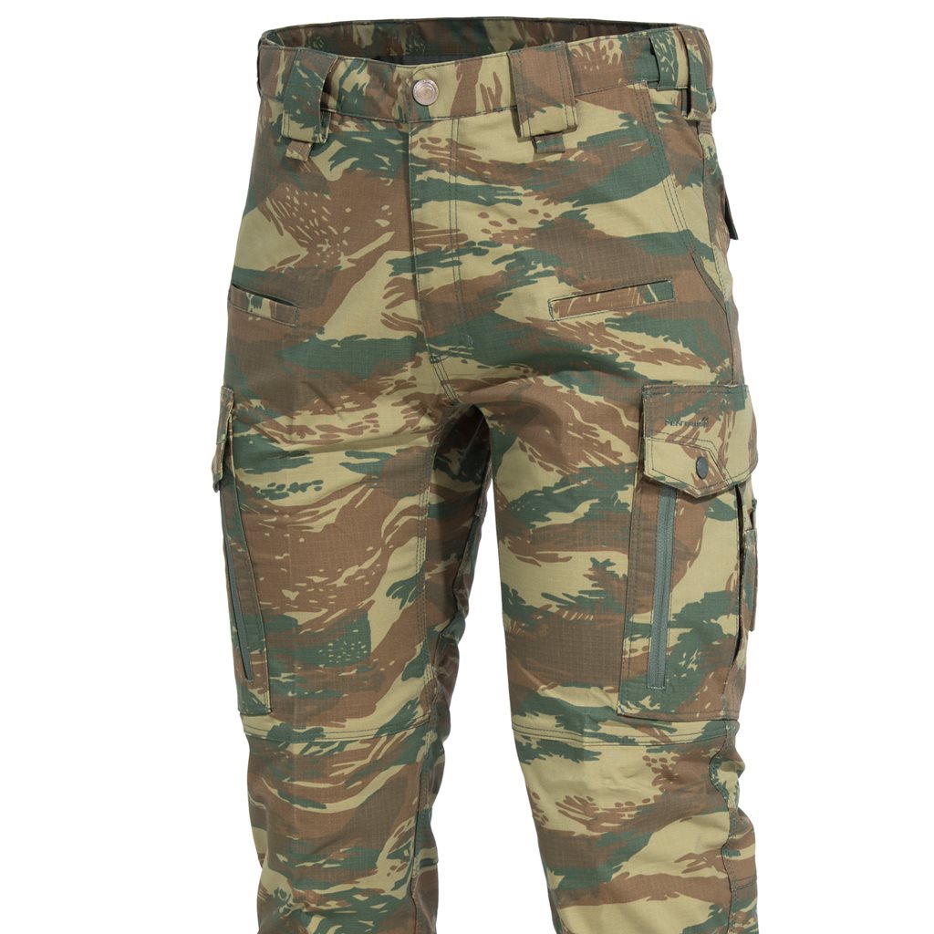 Pantalones RANGER 2.0 negros, tácticos, rip-stop, 12 bolsillos