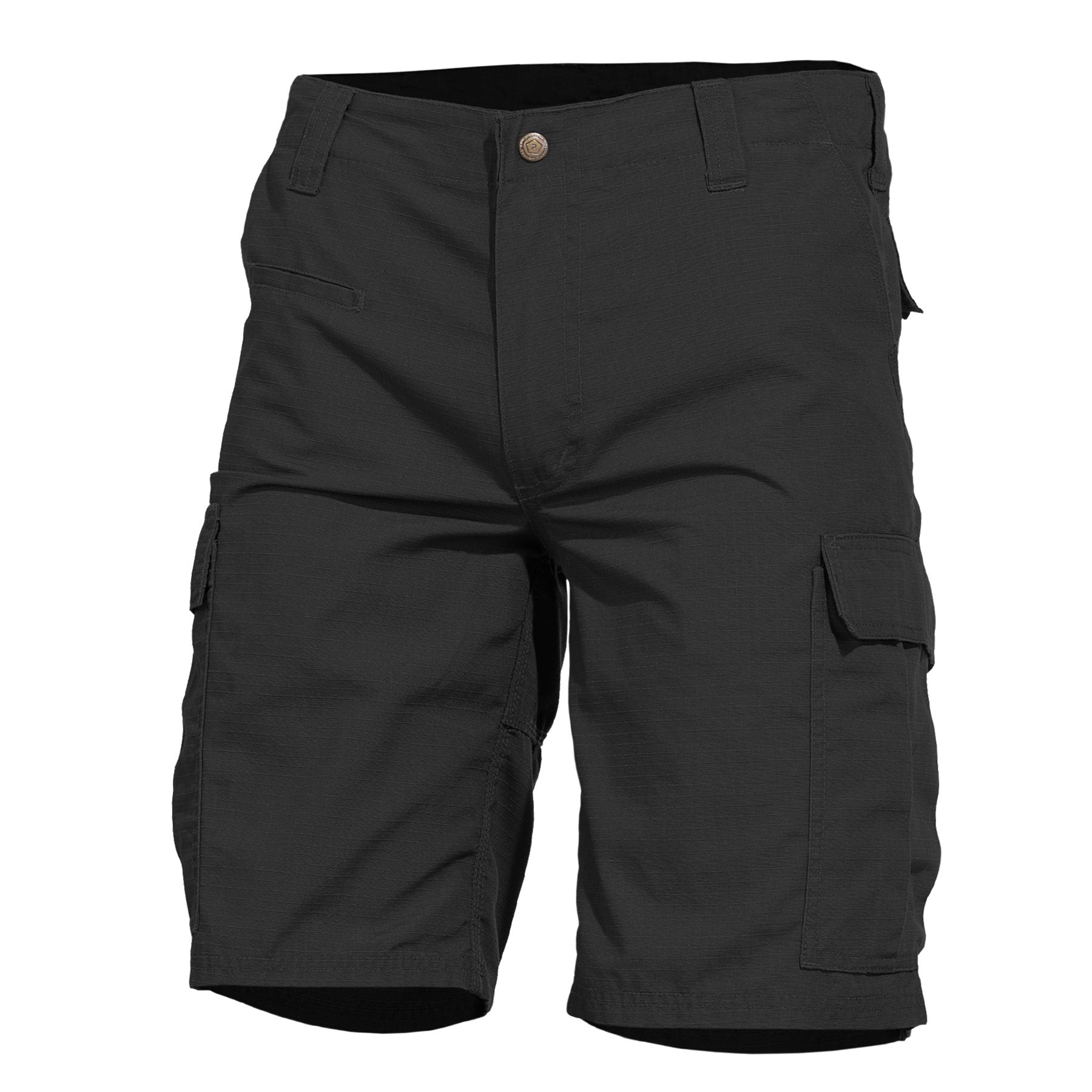 Pantalones cortos BDU 2.0 rip-stop negros, secado rápido y triple pespunte