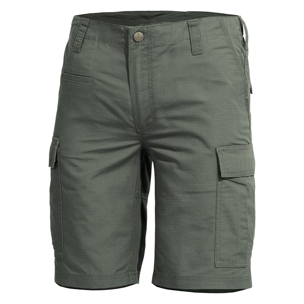 Shorts BDU 2.0 rip-stop CAMO GREEN, pantalones cortos militares camuflaje verde, tejido de alta densidad