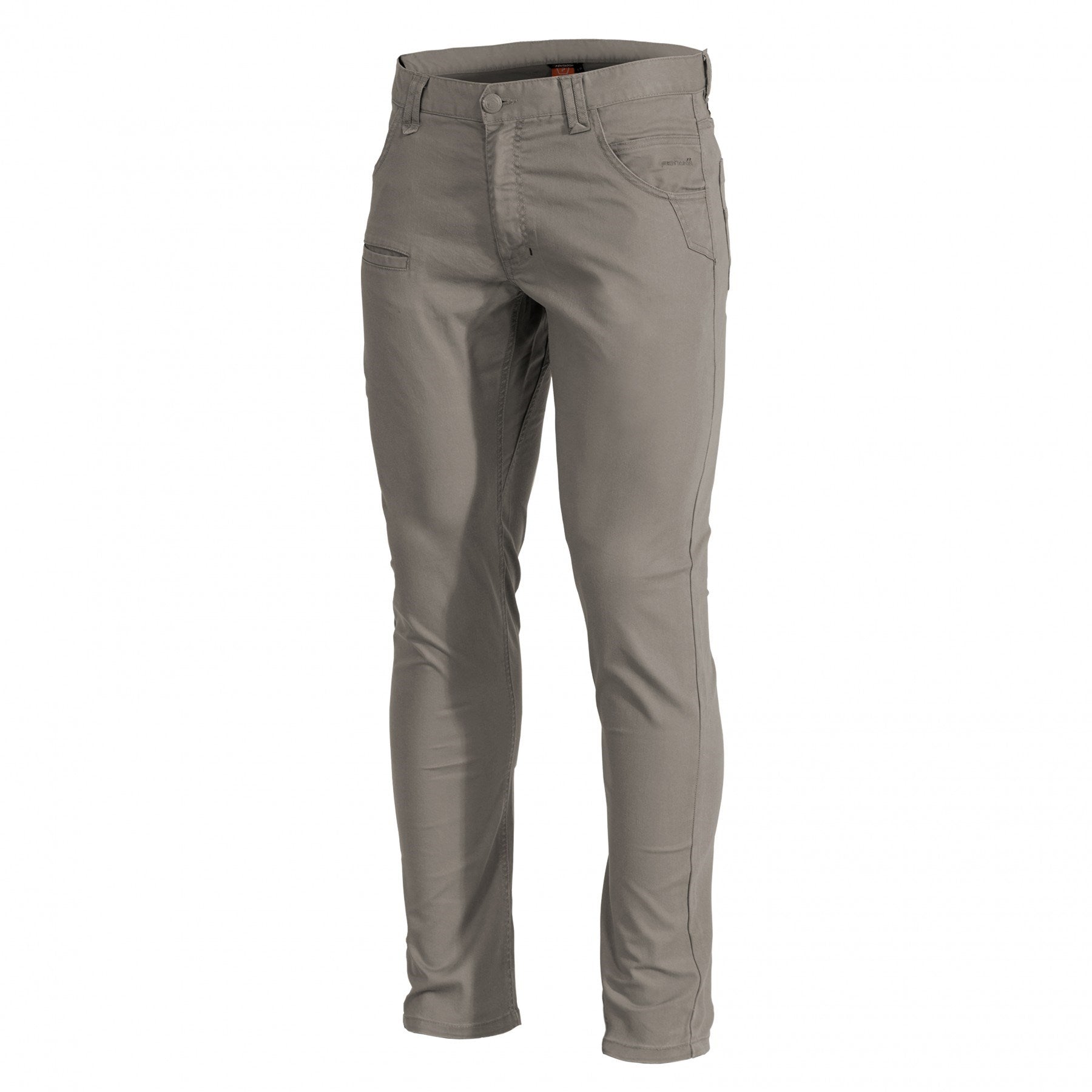 Pantalones tácticos ROGUE HERO grises PENTAGON con acabado stone wash y múltiples bolsillos