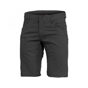 Bermudas ROGUE HERO negras Pentagon, acabado stone wash, 9 bolsillos y 6 presillas para cinturón (45 mm)