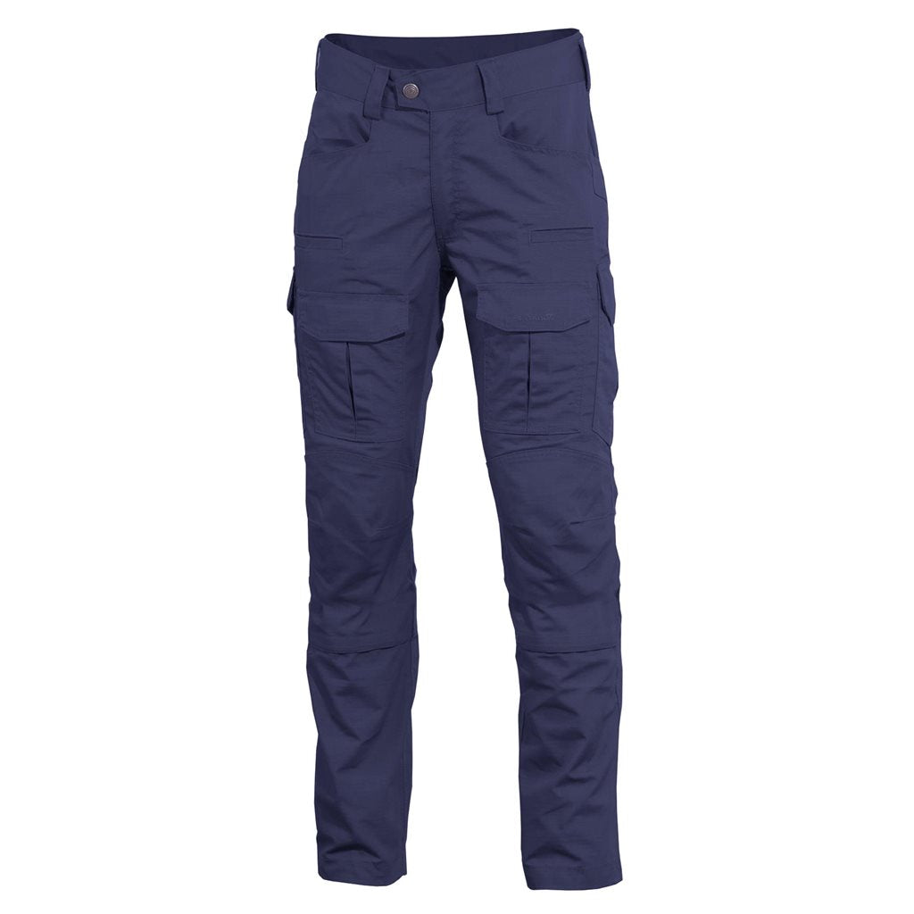Pantalones tácticos LYCOS azules en tejido rip-stop reforzado