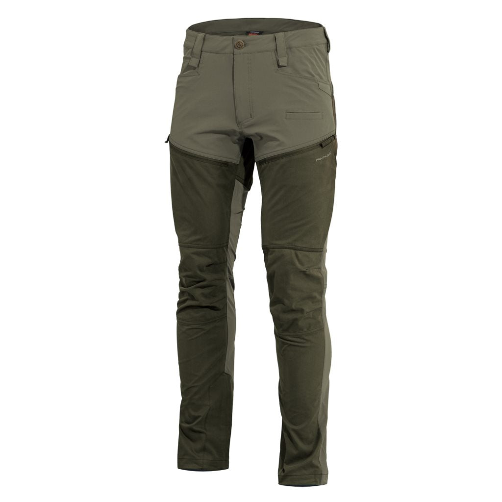 Pantalones RENEGADE SAVANNA de PENTAGON TACTICAL, siete bolsillos y refuerzos en rodillas y tobillos