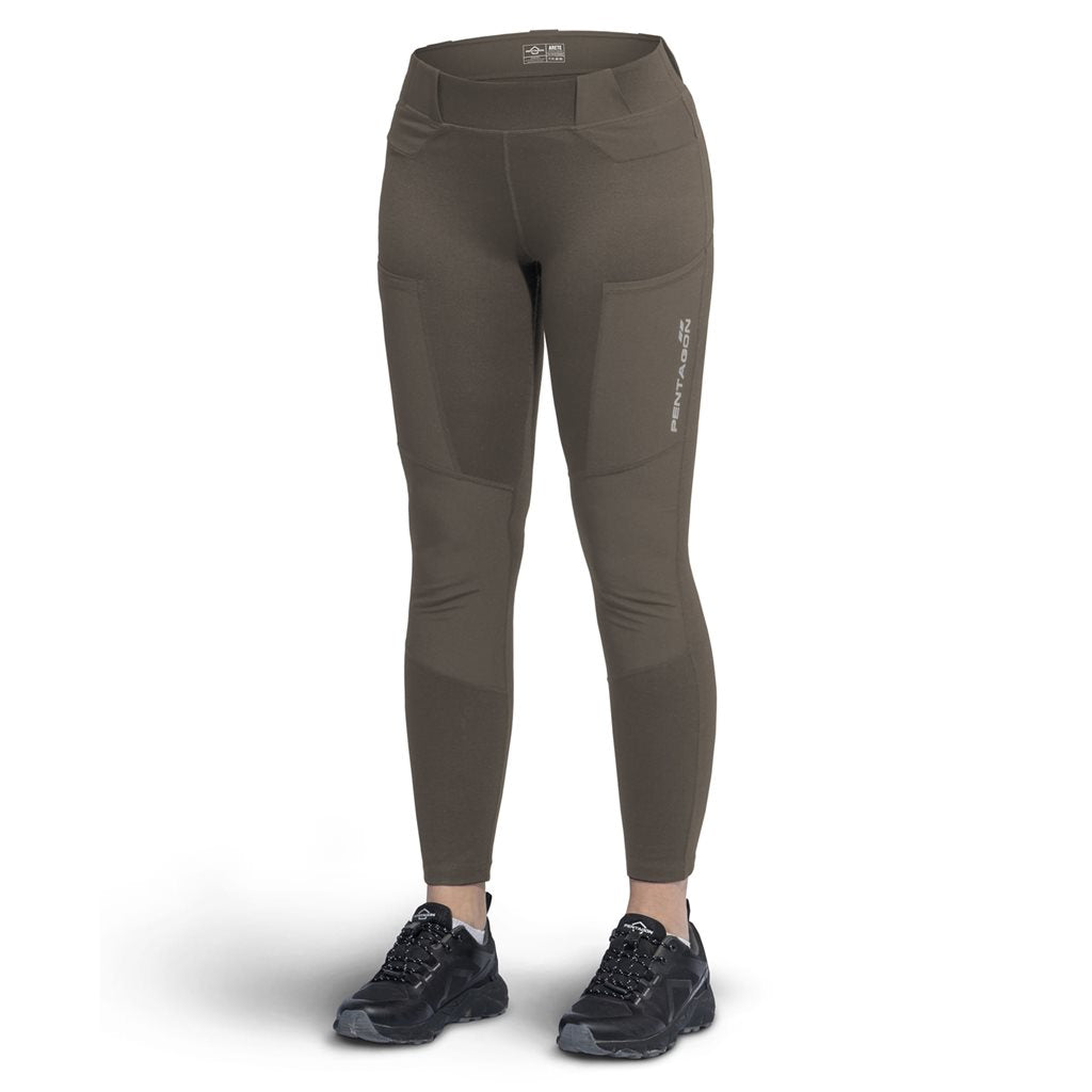 Leggings ARETE anatómicos con cintura elástica y pasadores para cinturón táctico