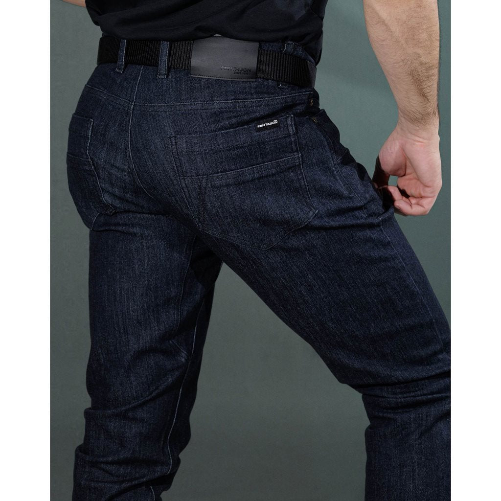 Pantalones tácticos vaqueros JASON azul oscuro