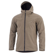 Chaqueta MONLITE SHELL color coyote, impermeable, vista delantera