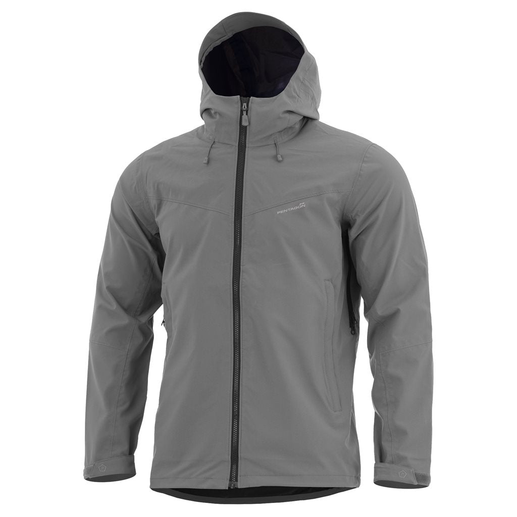 Chaqueta MONLITE SHELL gris, impermeable con columna de agua 8000 mm