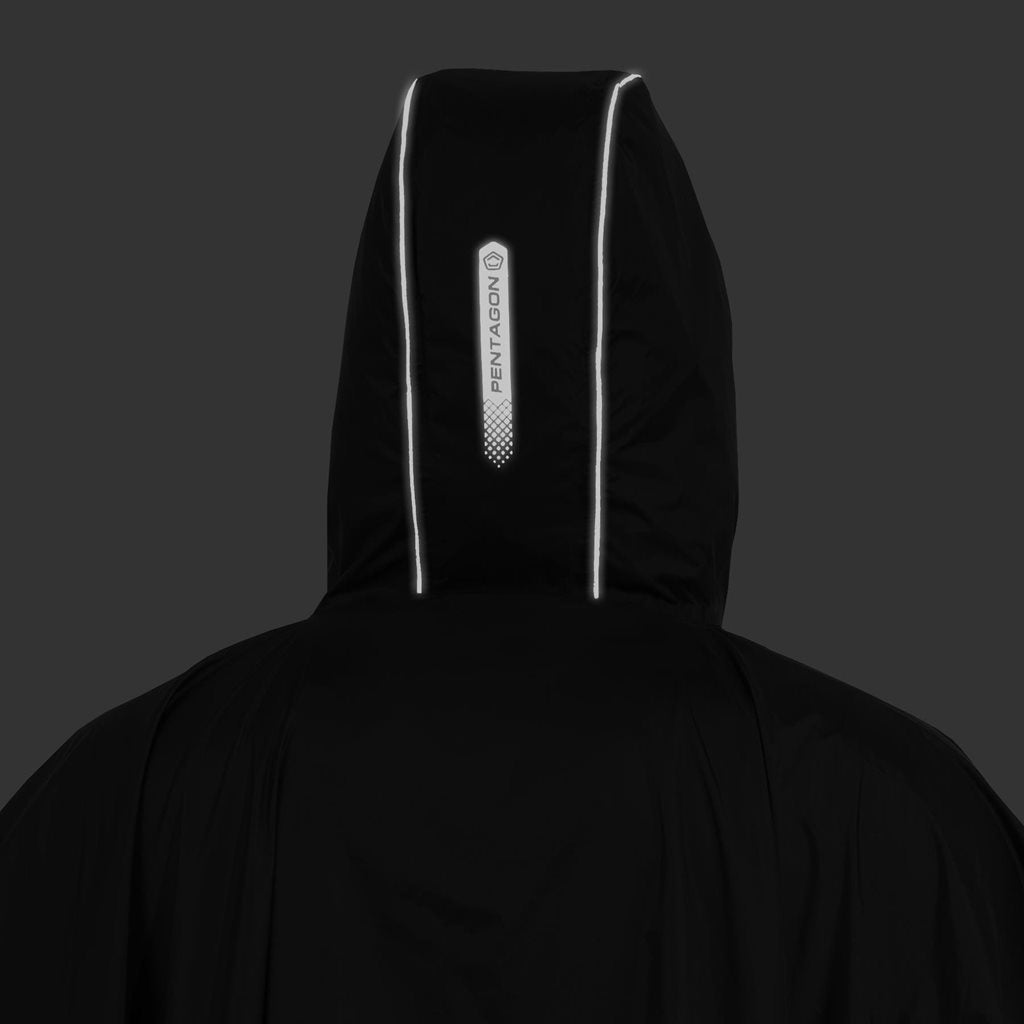 Imagen del poncho impermeable Cloudburst negro