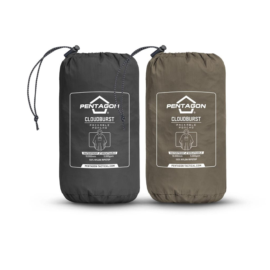 Imagen del poncho impermeable Cloudburst negro