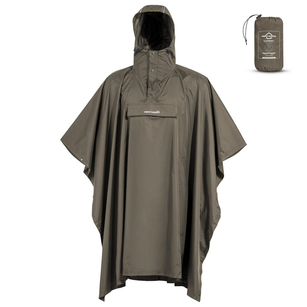 Imagen del poncho impermeable Cloudburst negro