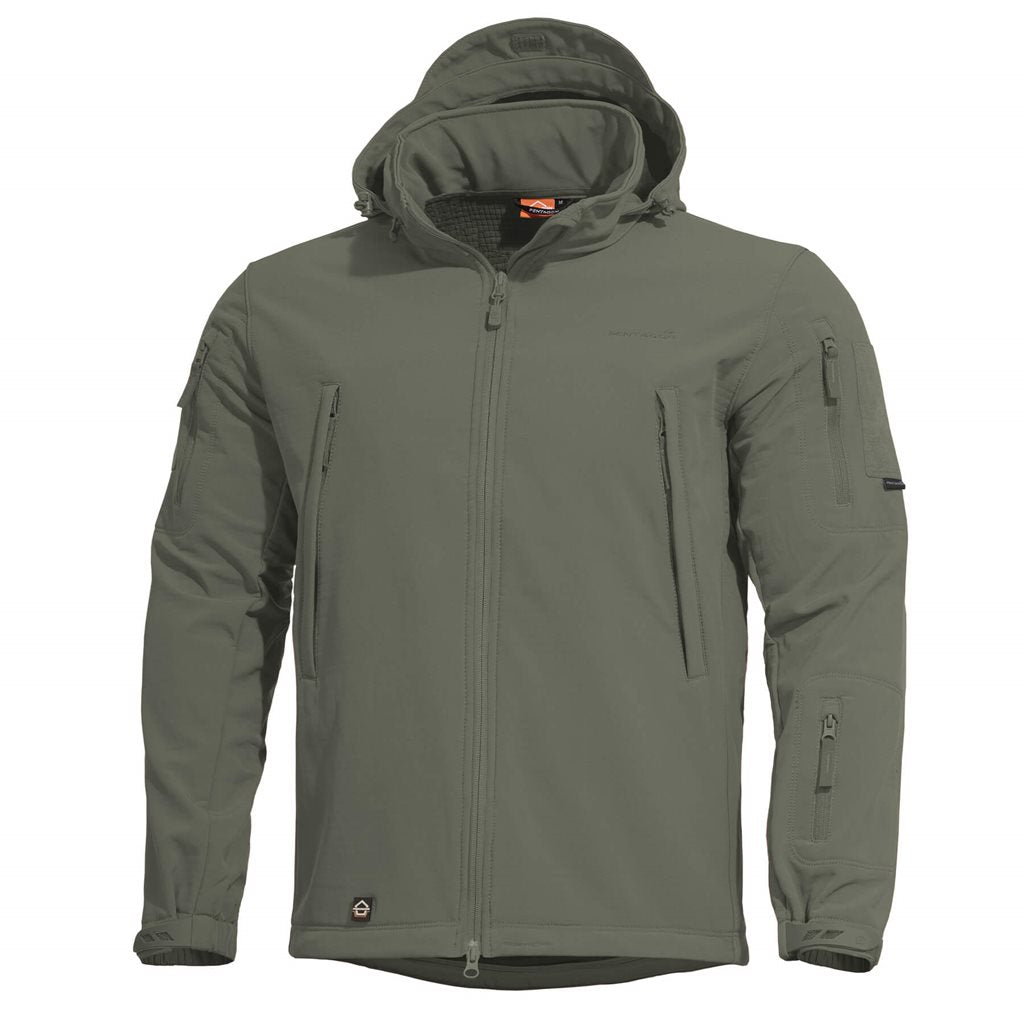 Chaqueta softshell ARTAXES con capucha ajustable y forro polar