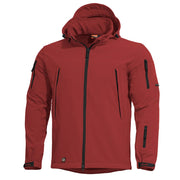 Chaqueta softshell ARTAXE Maroon Red con capucha y forro polar