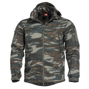 Chaqueta Softshell ARTAXES con capucha, múltiples bolsillos y forro polar interior