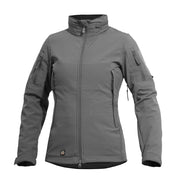 Chaqueta softshell para mujer ARTAXES de Pentagon Tactical con capucha oculta y paneles VELCRO
