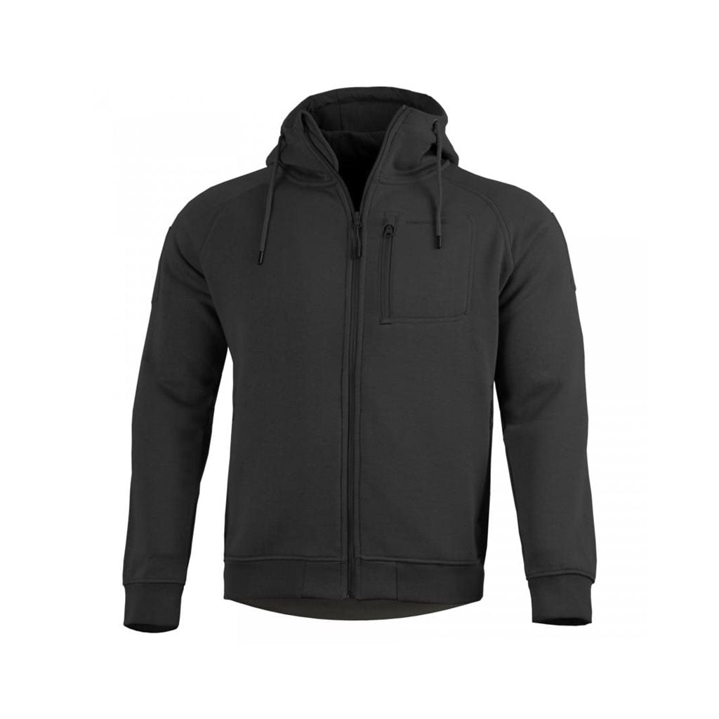 Sudadera LEONIDAS 2.0 COYOTE color coyote, forro polar cálido, cierre YKK y tres bolsillos con cremallera