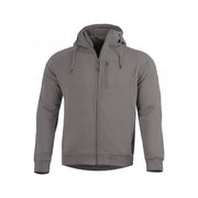 Sudadera LEONIDAS 2.0 Wolf Grey, tejido polar, cierre YKK y 3 bolsillos con cremallera
