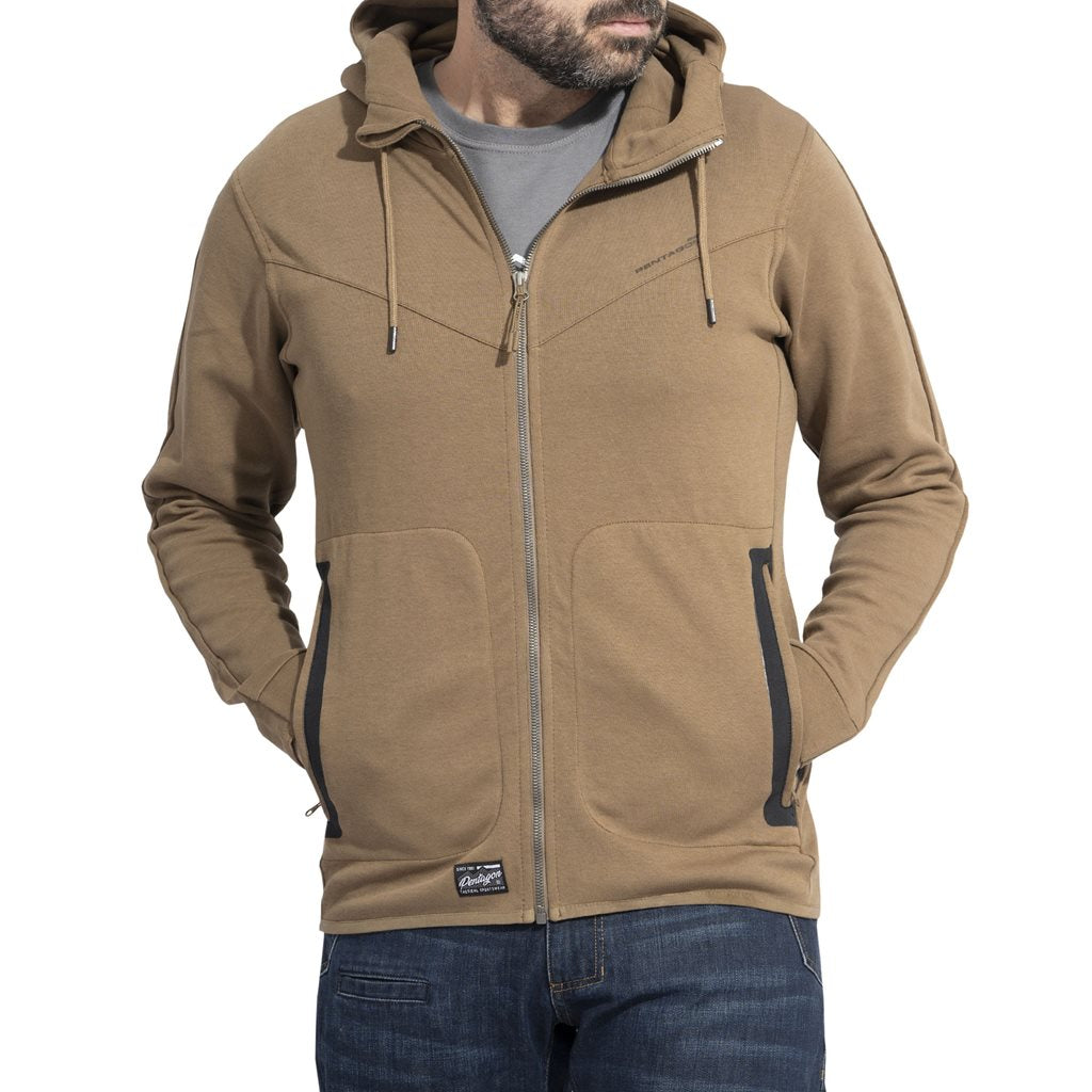 Sudadera PENTATHLON 2.0 con capucha color Coyote